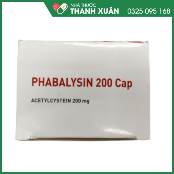 Phabalycin 200 Cap hỗ trợ bệnh lý đường hô hấp